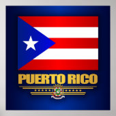Puerto Rico Flag Poster (Voorkant)