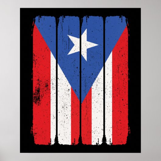 Puerto Rico Flag Poster (Voorkant)