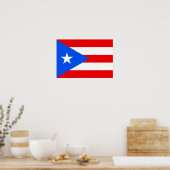 Puerto Rico Flag Poster (Keuken)