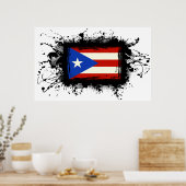 Puerto Rico Flag Poster (Keuken)