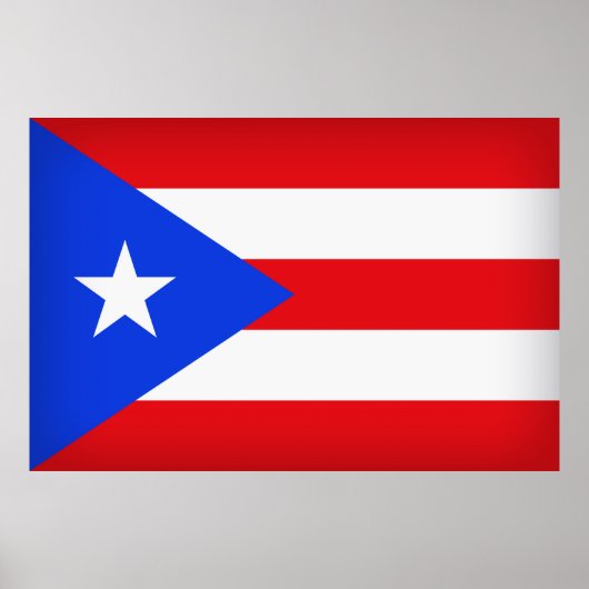 Puerto Rico Flag Poster (Voorkant)