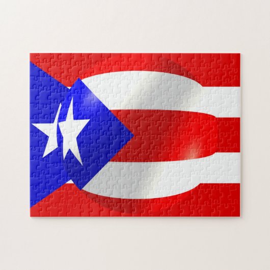 Puerto Rico Flag Puzzle Legpuzzel (Horizontaal)