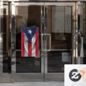 Puerto Rico Flag Raamsticker (Kantoordeur)