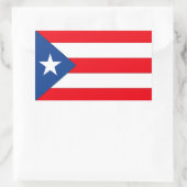 Puerto Rico Flag Rechthoekige Sticker (Tas)