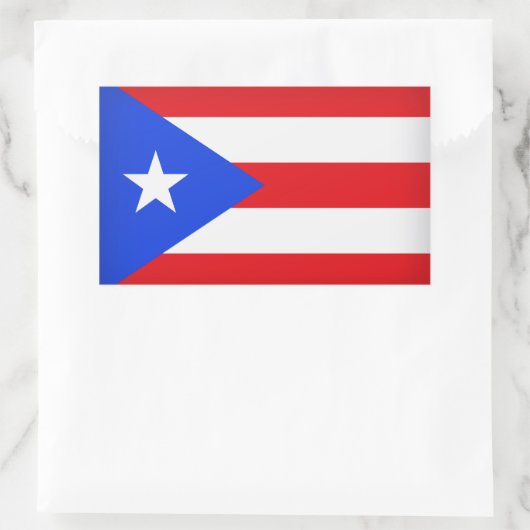 Puerto Rico Flag Rechthoekige Sticker (Tas)
