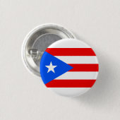 Puerto Rico flag  Ronde Button 3,2 Cm (Voorkant /achterkant)