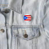 Puerto Rico flag  Ronde Button 3,2 Cm (In situ)