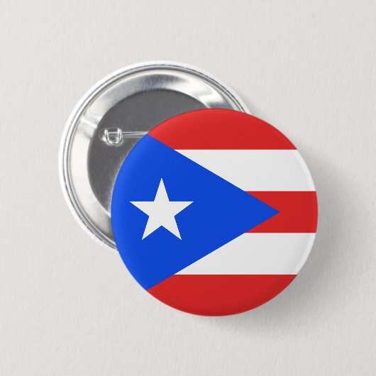 Puerto Rico Flag Ronde Button 5,7 Cm (Voorkant /achterkant)