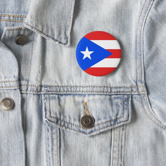 Puerto Rico Flag Ronde Button 5,7 Cm (In situ)