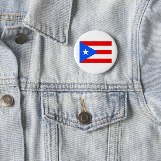 Puerto Rico Flag Ronde Button 5,7 Cm (In situ)