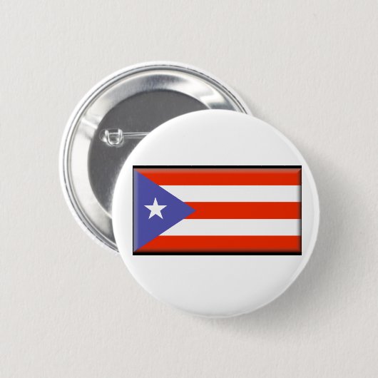 Puerto Rico Flag Ronde Button 5,7 Cm (Voorkant /achterkant)