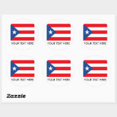 Puerto Rico Flag Ronde Sticker (Vel)
