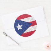 PUERTO RICO FLAG RONDE STICKER (Envelop)