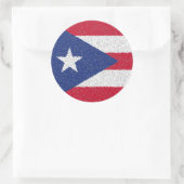 PUERTO RICO FLAG RONDE STICKER (Tas)