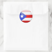 Puerto Rico Flag Ronde Sticker (Tas)