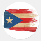Puerto Rico Flag Ronde Sticker (Voorkant)