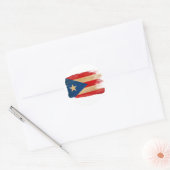 Puerto Rico Flag Ronde Sticker (Envelop)