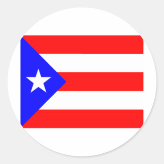 Puerto Rico Flag Ronde Sticker