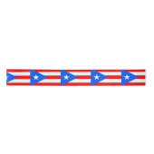 Puerto Rico Flag Satijnen Lint (Voorkant)