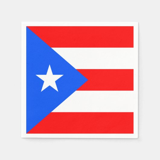 Puerto Rico Flag Servet (Voorkant)