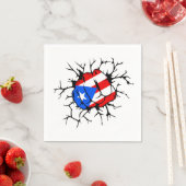 Puerto Rico Flag Servet (Insitu)