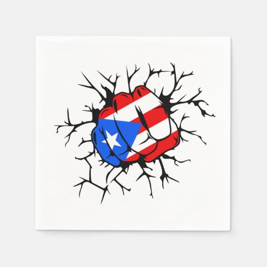 Puerto Rico Flag Servet (Voorkant)