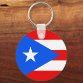 Puerto Rico Flag Sleutelhanger (Voorkant)