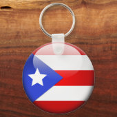 Puerto Rico Flag Sleutelhanger (Voorkant)