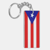 Puerto Rico Flag Sleutelhanger (Voorkant Links)