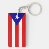 Puerto Rico Flag Sleutelhanger (achterkant)