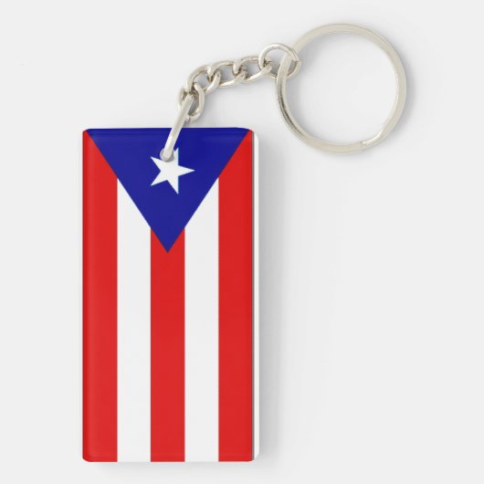 Puerto Rico Flag Sleutelhanger (achterkant)