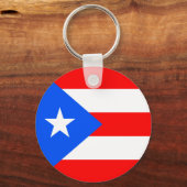 Puerto Rico Flag Sleutelhanger (Voorkant)