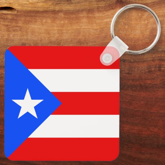 Puerto Rico Flag Sleutelhanger (Achterkant)