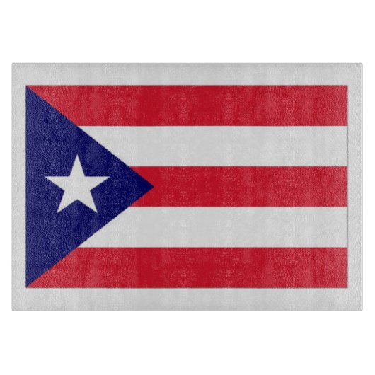 Puerto Rico Flag Snijplank (Voorkant)
