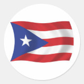 Puerto Rico Flag Sticker (Voorkant)