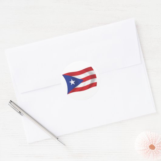 Puerto Rico Flag Sticker (Envelop)