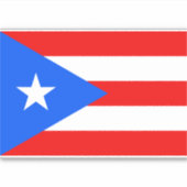 Puerto Rico Flag Sticker (Voorkant)