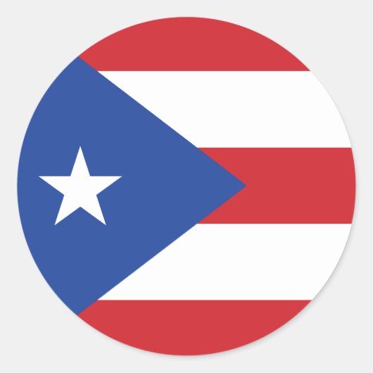 Puerto Rico Flag Sticker (Voorkant)