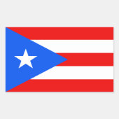 Puerto Rico Flag Sticker (Voorkant)