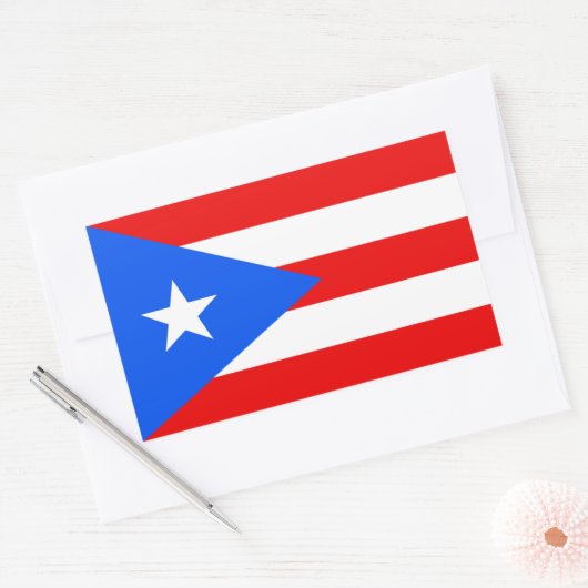 Puerto Rico Flag Sticker (Envelop)