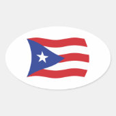 Puerto Rico Flag Sticker (Voorkant)