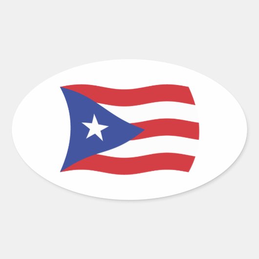 Puerto Rico Flag Sticker (Voorkant)