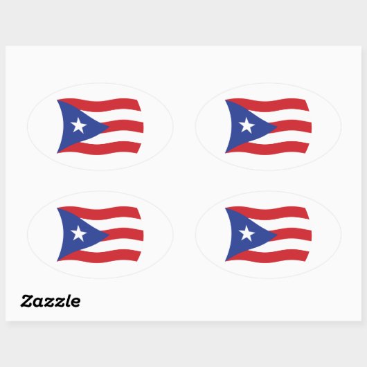 Puerto Rico Flag Sticker (Vel)