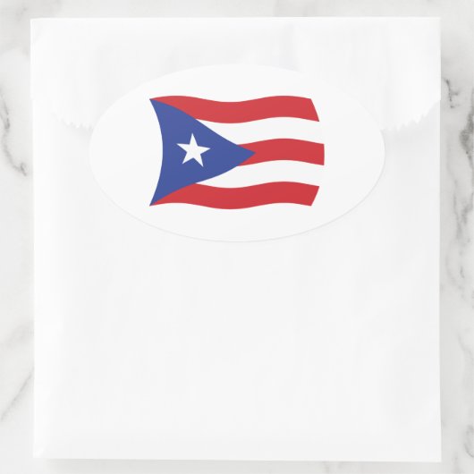 Puerto Rico Flag Sticker (Tas)