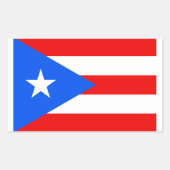 Puerto Rico Flag Sticker (Voorkant)