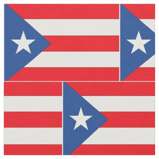 Puerto Rico Flag Stof (Close Up)