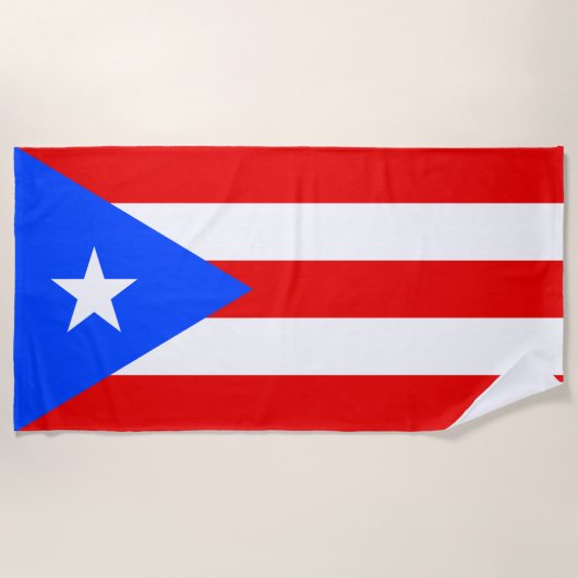 Puerto Rico Flag Strandlaken (Voorkant)