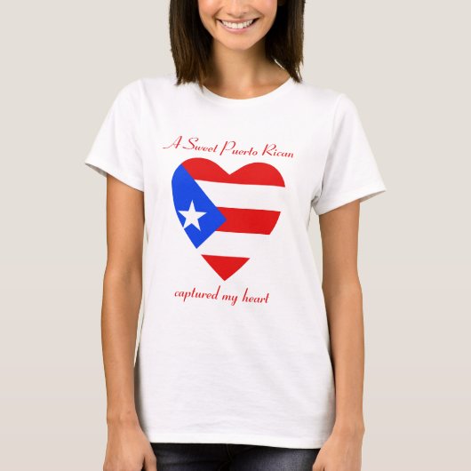Puerto Rico Flag Sweeite T-Shirt (Voorkant)