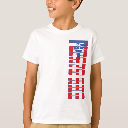 Puerto Rico Flag T-shirt (Voorkant)