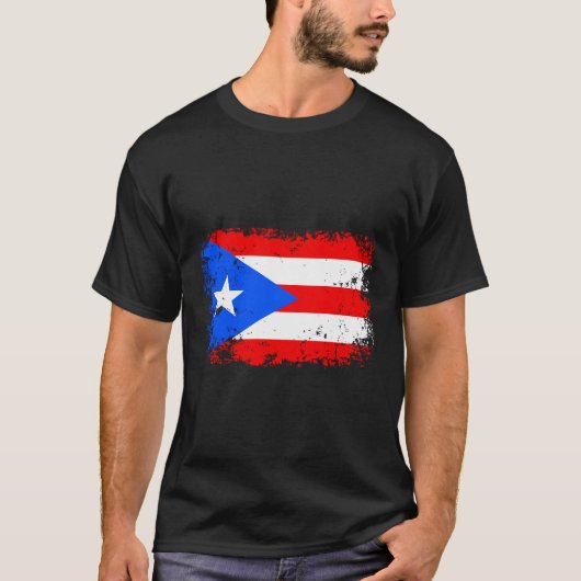 Puerto Rico Flag T-shirt (Voorkant)